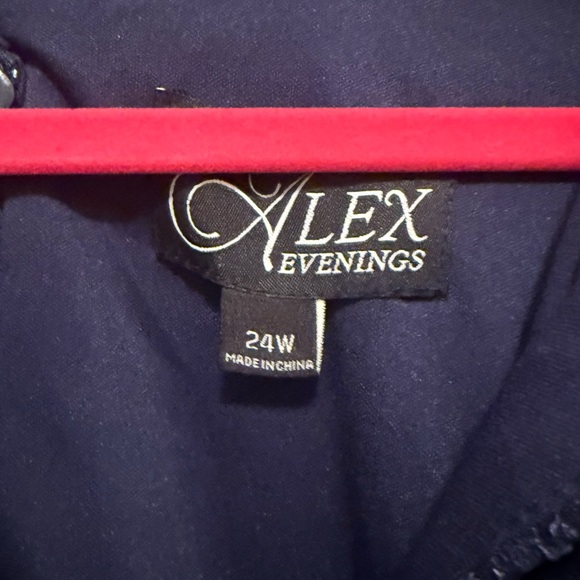 Alex Evenings Midnight Blue Dress - Picture 4 of 11